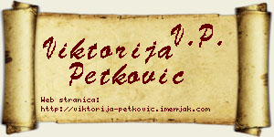 Viktorija Petković vizit kartica